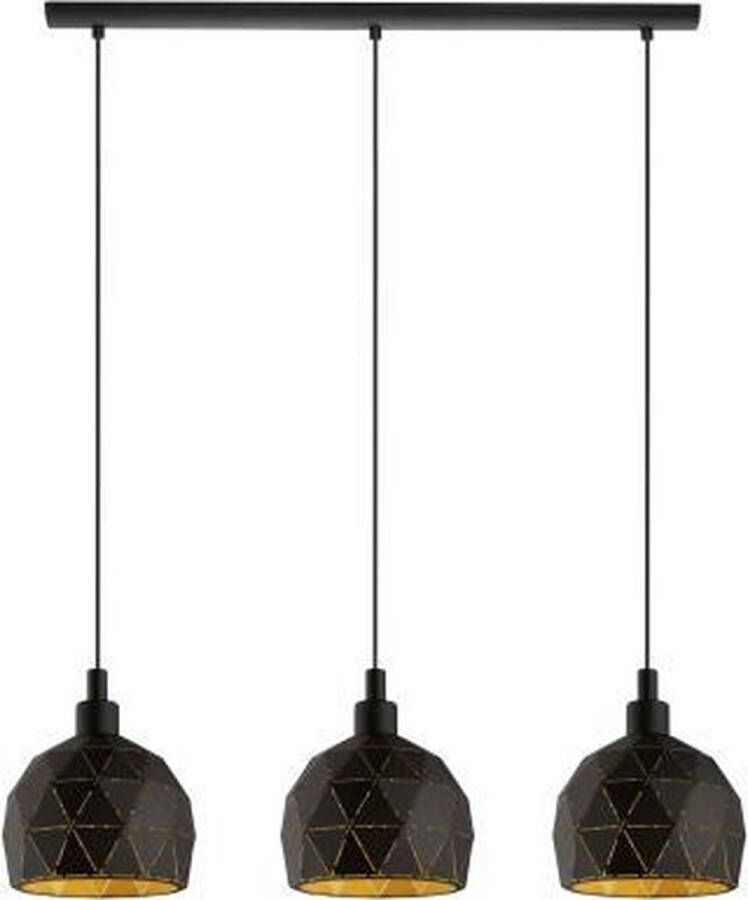 EGLO  Roccaforte Hanglamp - E14 - 75 cm - Zwart Goud