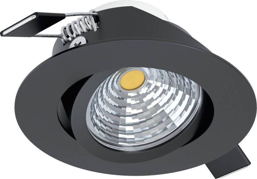 Eglo Saliceto wand- plafondlamp 6 Watt LED Ø 8 cm. zwart