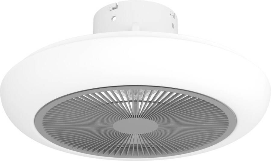 Eglo Sayulita Plafondlamp met ventilator 45 5cm AC longer life Wit Grijs Dimbaar 3 standen