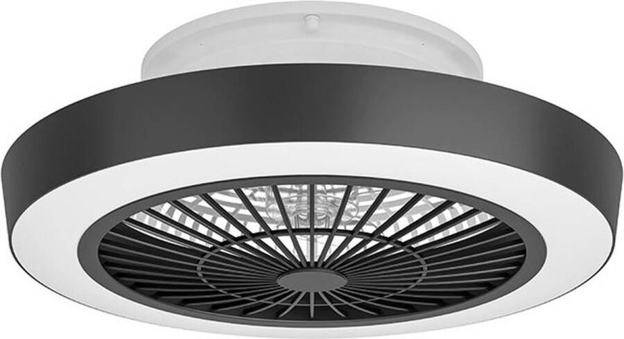 Eglo Sazan Plafond ventilator LED d:55 cm zwart wit Modern