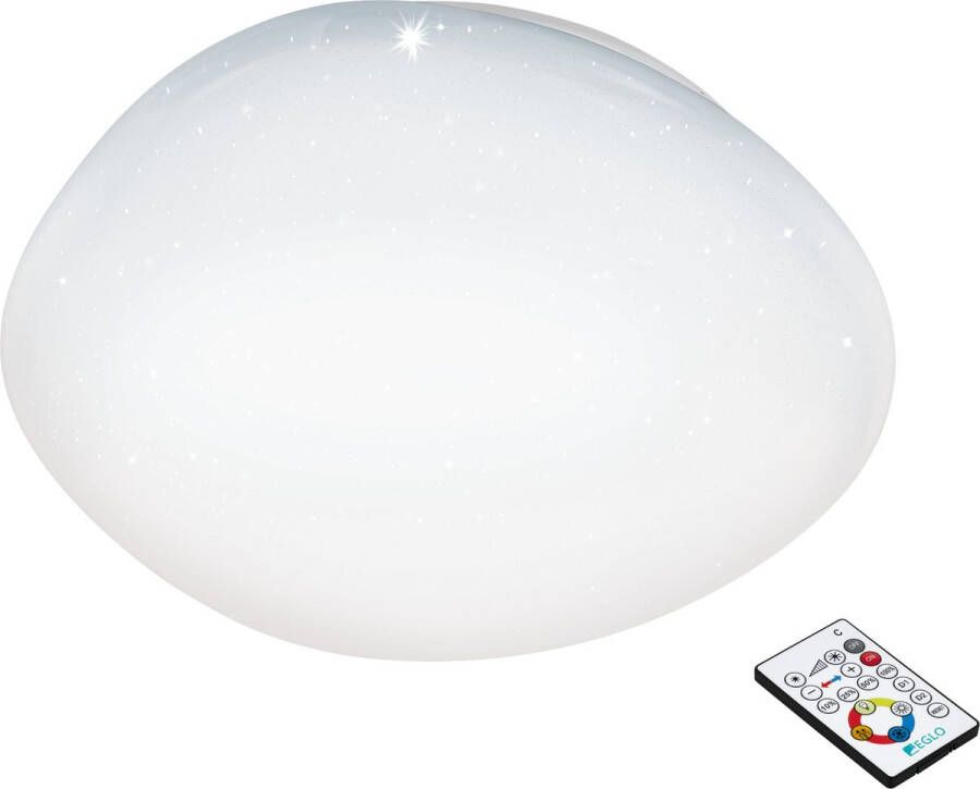 EGLO  Sileras - LED plafondlamp - Ø60 cm - wit met kristal