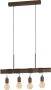 EGLO  Townshend 4 Hanglamp - E27 - 70 cm - Bruin - Thumbnail 1