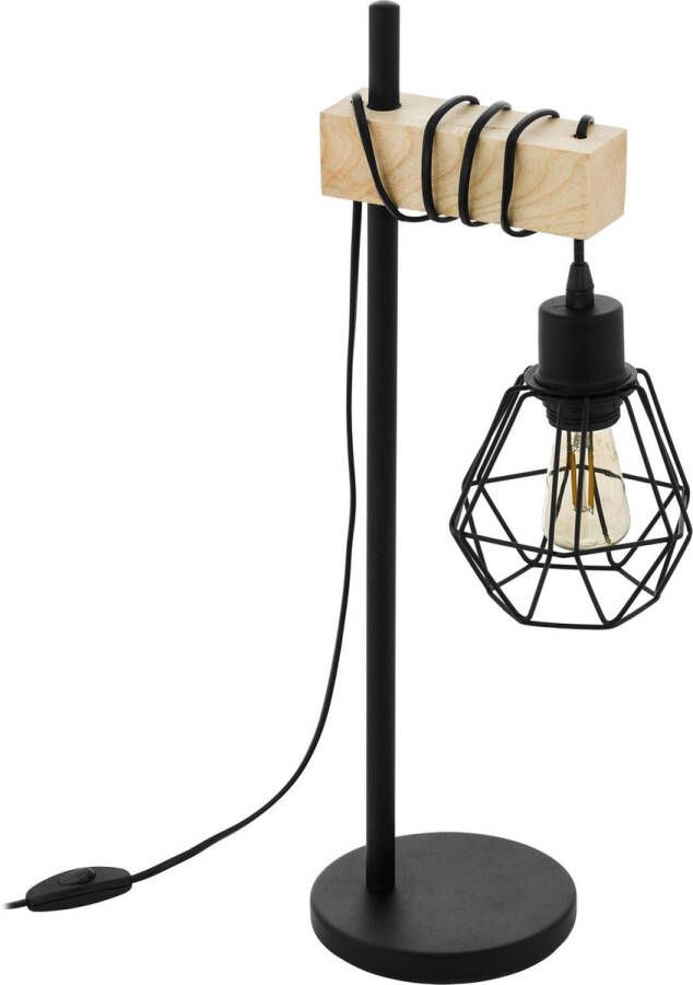 EGLO Townshend 5 Tafellamp E27 50 cm Zwart Bruin