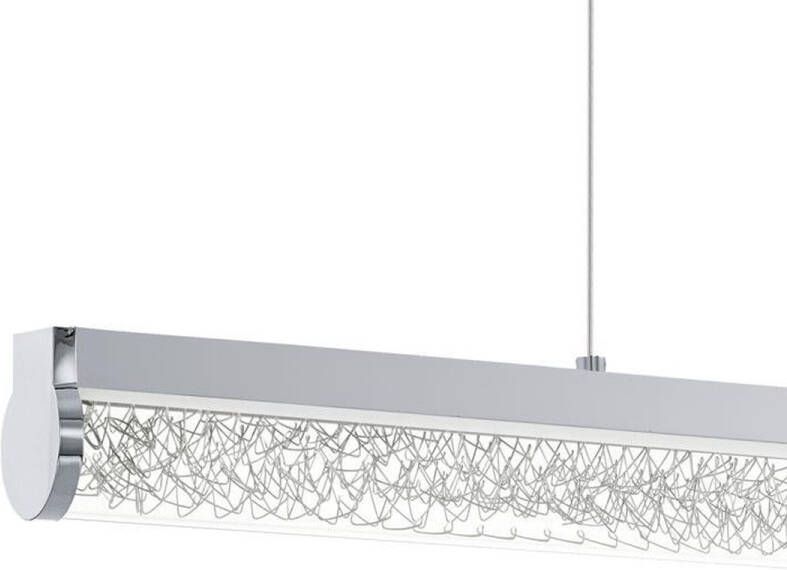 Eglo Trevelo Hanglamp LED Lengte 765mm. Chroom Wit Aluminium