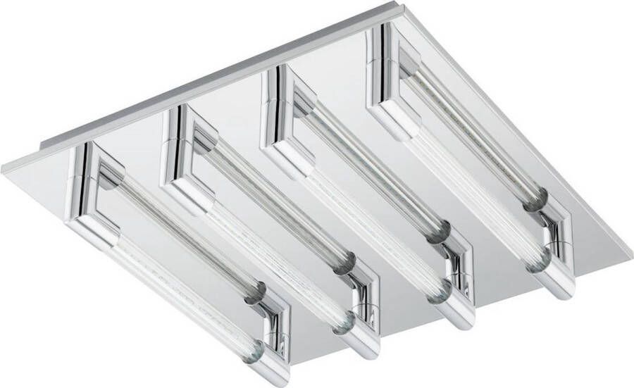 Eglo Velarde Plafonnière 4 Lichts Chroom Helder