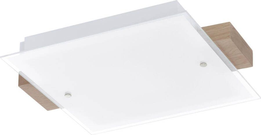 Eglo Vilar Plafondlamp LED Wit Eik