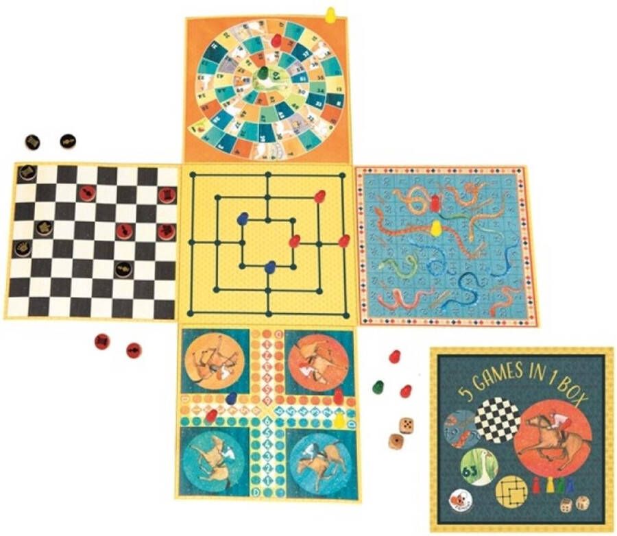 Egmont Toys Spel: 5 spellen in 1 doos 21x21x105 cm