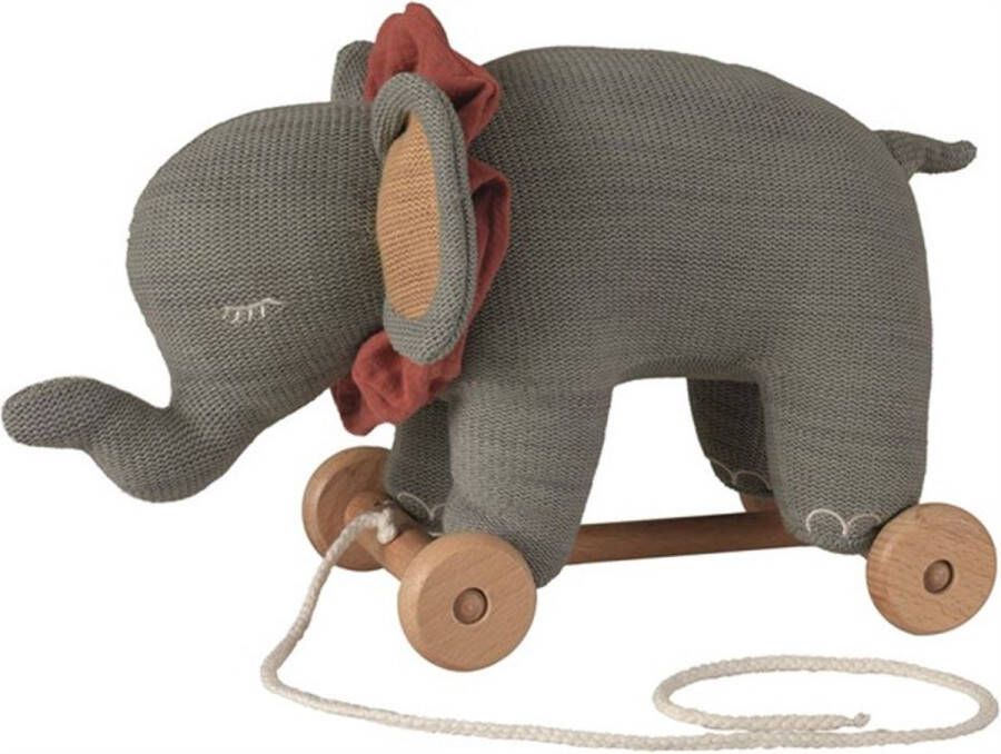 Egmont Toys Trekfiguur Rosalie de olifant trekfiguur in gebreid katoen 37x15x20 cm