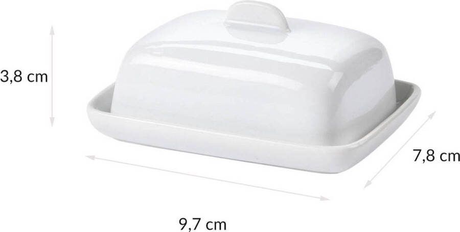 EH Excellent Houseware Keramisch botervlootje afsluitbaar