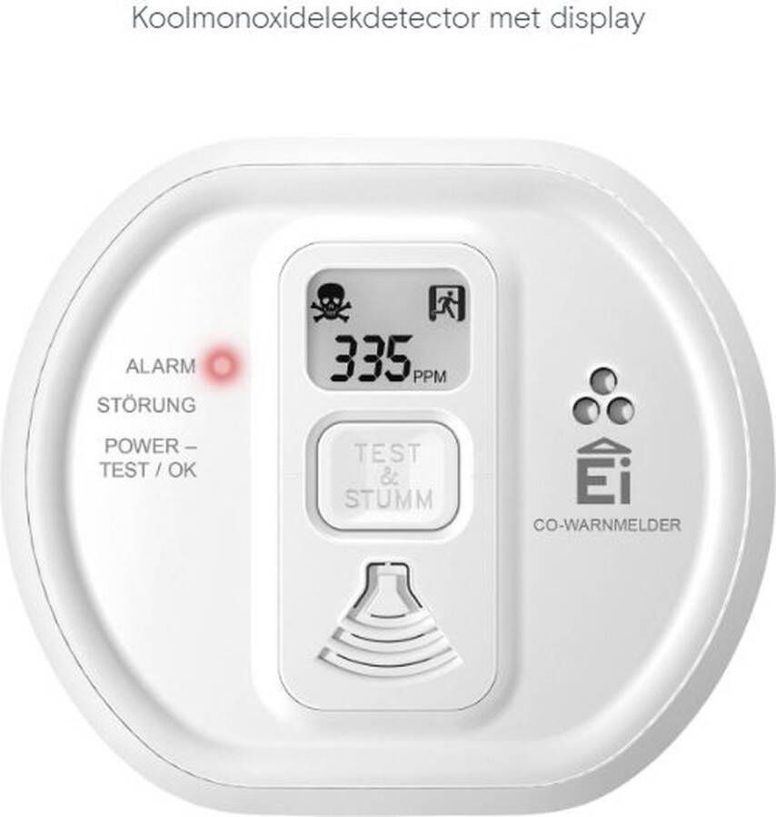 Ei electronics Ei208D Koolmonoxidemelder met display incl batterij met 10 jaar levensduur