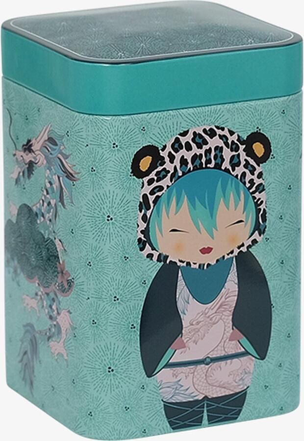 Eigenart theeblik 200 gram Little Animal Leo theeblik blauw