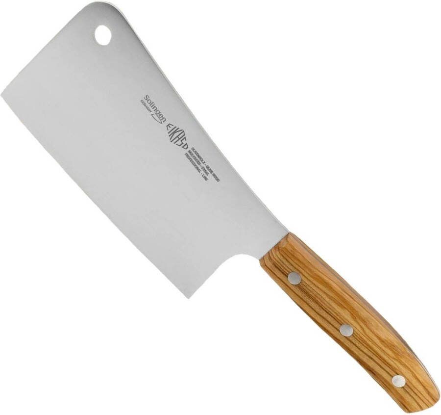 Eikaso Solingen G-Line Hakmes 16 cm Duurzaam Molybdeenstaal met Olijfhouten Handvat