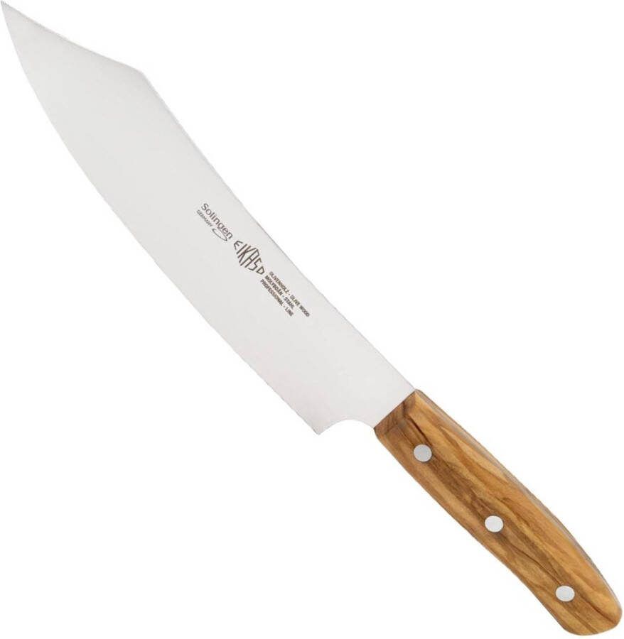 Eikaso Solingen Professioneel Koksmes 21 cm G-Line Olijfhouten Handvat Molybdeenstaal