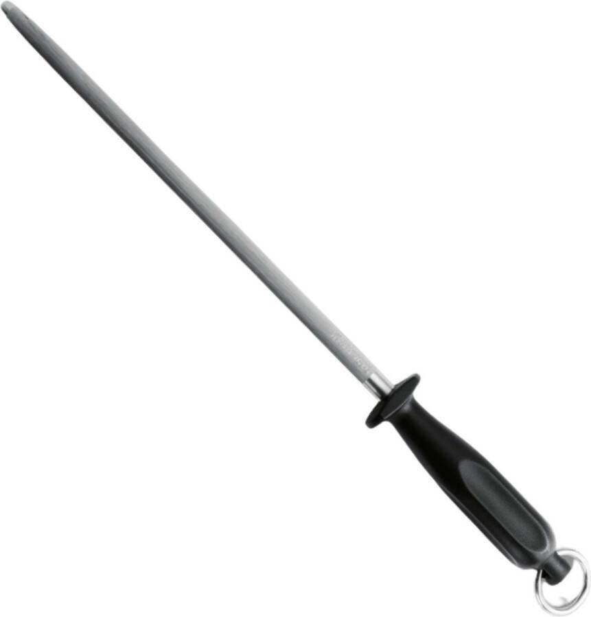 Eikaso Solingen Rond Aanzetstaal 20 cm Grof Ergonomisch Zwart Handvat