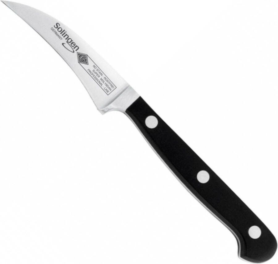 Eikaso Solingen Tourneermes met Krom Lemmet 7 cm Ergonomisch Gastro Heft Zwart
