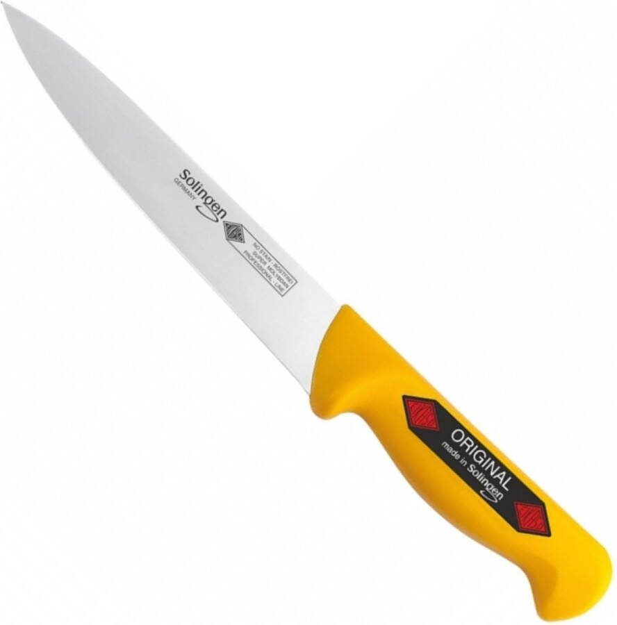 Eikaso Solingen Vleesmes 18 cm Flexibel Lemmet Geel Heft Roestvrij Staal