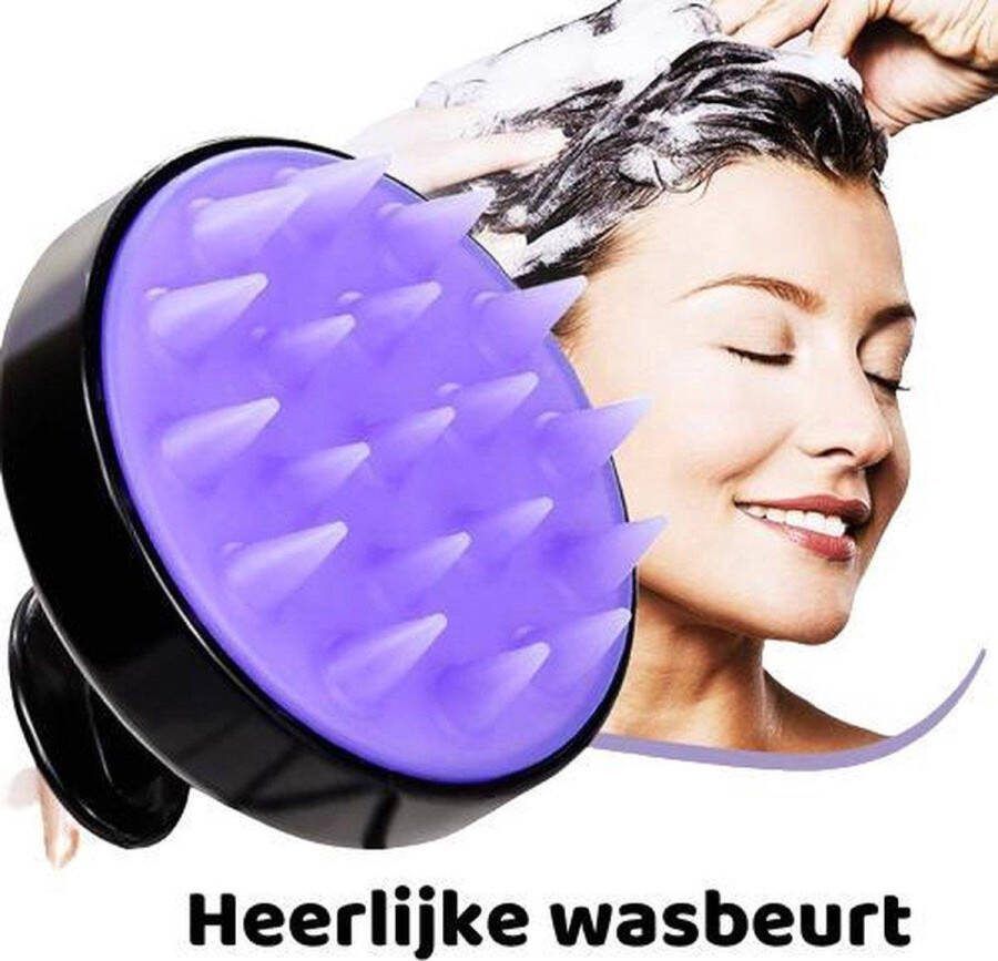 Eind Hoger Siliconen haarborstel Anti-roos Hoofdhuidverzorging Massageborstel Gezond Haar Haarverzorging