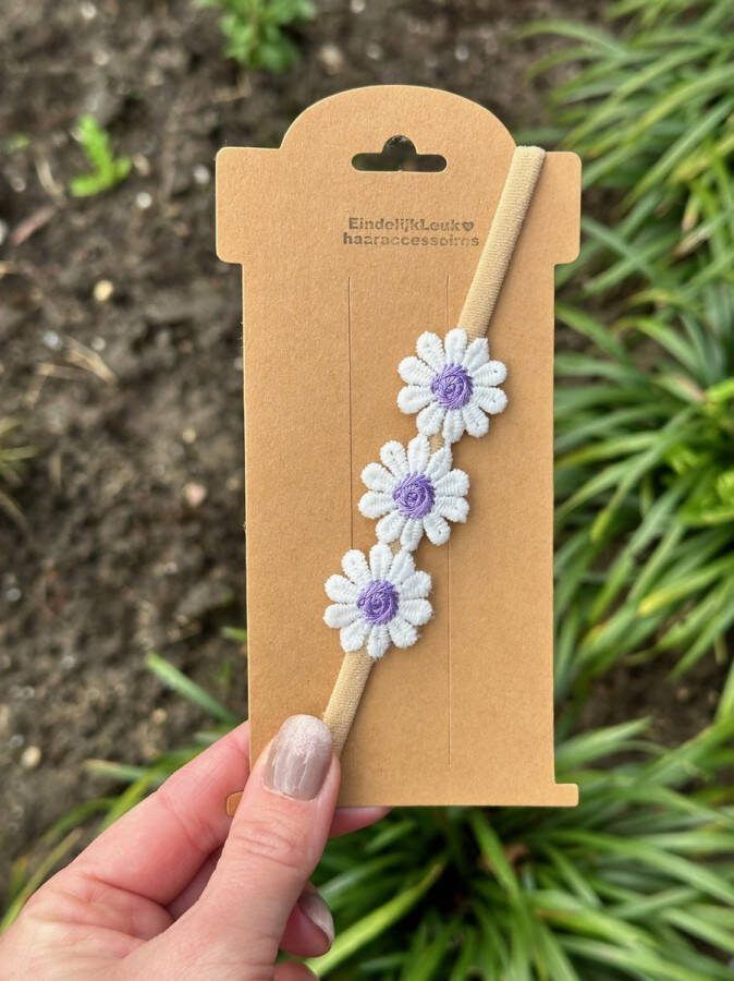 EindelijkLeuk Elastisch haarbandje – New born haarbandje Haarband Meisjes haarband – Baby haarbandjes Haaraccessoires voor meisjes Handmade Kraamcadeau Bruiloft Kraamcadeautje Cadeautje