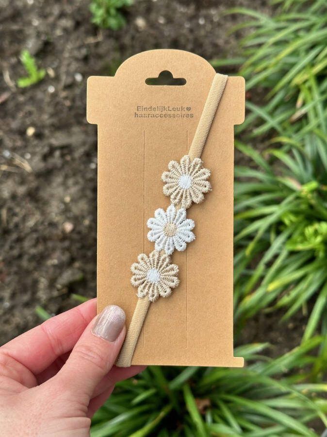 EindelijkLeuk Elastisch haarbandje – New born haarbandje Haarband Meisjes haarband – Baby haarbandjes Haaraccessoires voor meisjes Handmade Kraamcadeau Bruiloft Kraamcadeautje Cadeautje
