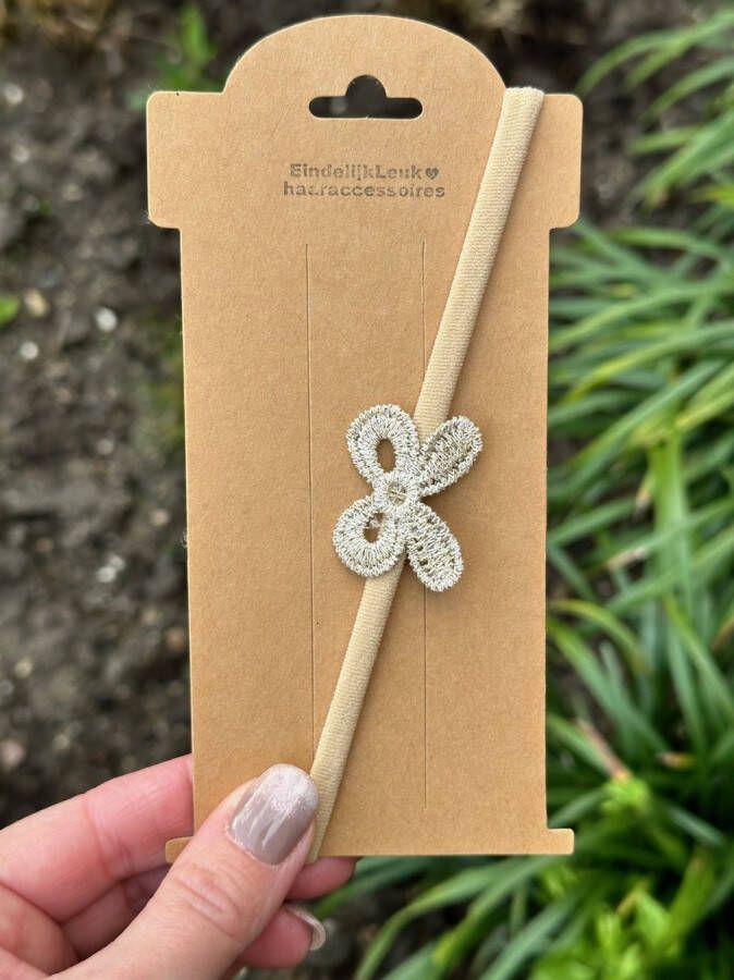 EindelijkLeuk Elastisch haarbandje – New born haarbandje Haarband Meisjes haarband – Baby haarbandjes Haaraccessoires voor meisjes Handmade Kraamcadeau Bruiloft Kraamcadeautje Cadeautje
