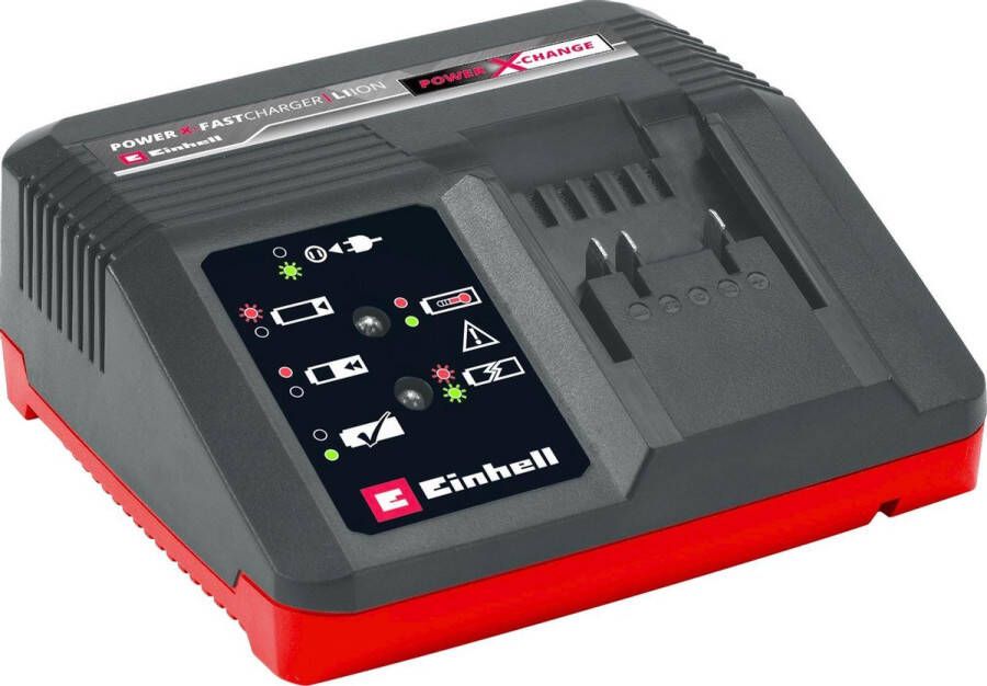 Einhell Snellader Power X-Change 18 V Laadstroom: 4A Geïntegreerde wandhouder Geschikt voor alle Power X-Change Accu's