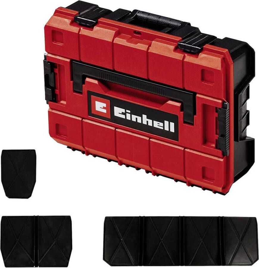 Einhell E-Case S-F 4540020 Gereedschapsbox Polypropyleen Rood Zwart (l x b x h) 444 x 330 x 131 mm