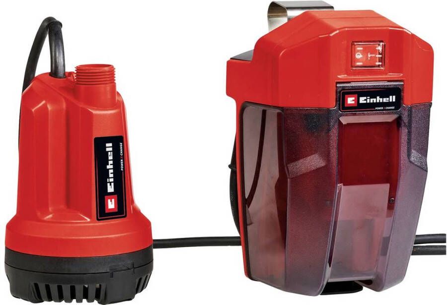 Einhell Accu-dompelpomp GE-SP 18 Li-Solo Power X-Change (Li-Ion 18 V max. opvoerhoogte 8 m max. 5.000 l uur 5 m verbindingskabel zonder accu en oplader)