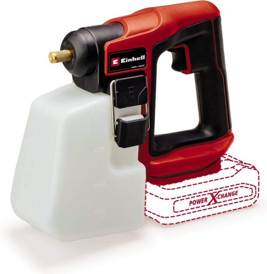 Einhell Accu Drukspuit GE-WS 18 10 Li Solo Power X-Change 18 V Li-ion Tankinhoud: 1 L Maximale druk: 1 3 bar Compact design Excl. accu en lader