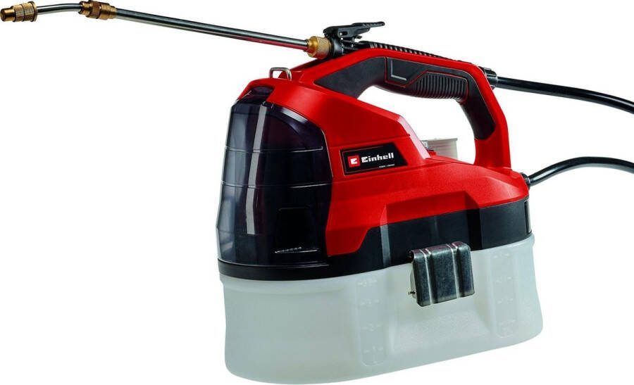 Einhell Accu Drukspuit GE-WS 18 35 Li Solo Power X-Change 18 V Li-ion Tankinhoud: 3 5 L Maximale druk: 2 5 bar Roestvrijstalen sproeilans Excl. accu en lader