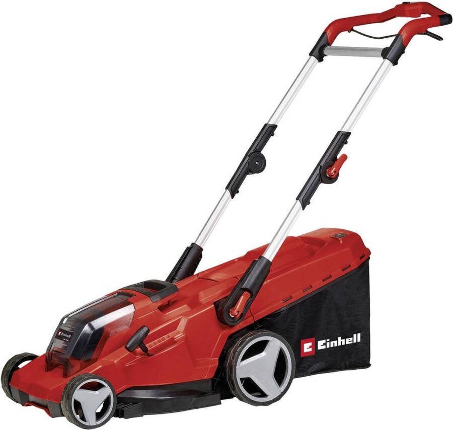 Einhell Accu Grasmaaier GE-CM 36 48 Li M Solo Power X-Change 36 V Li-ion Maaibreedte: 48 cm Dubbele Twin-Pack-technologie Maaihoogte: 25-75 mm Mulching functie Excl. accu en lader
