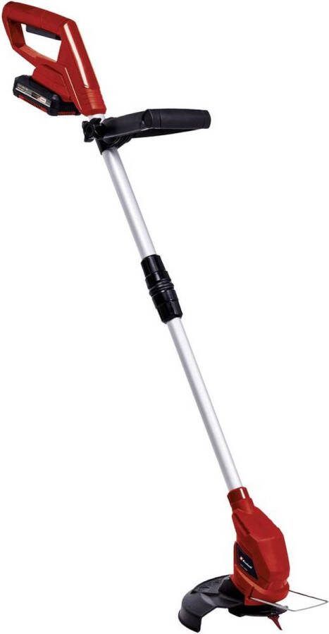 Einhell Accu Grastrimmer GC-CT 18 24 Li Kit Power X-Change 18 V Li-ion Maaidiameter: 24 cm Bloembeschermer Traploos uitschuifbare geleidesteel Incl. 20 kunststof messen Incl. 2.0 Ah accu + lader