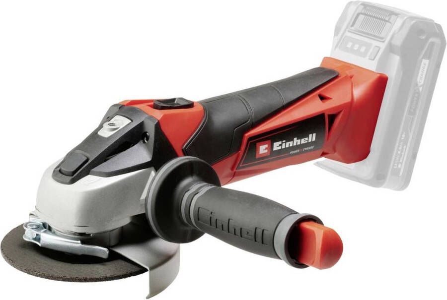 Einhell Accu Haakse Slijper TE-AG 18 115 Li-Solo Power X-Change (Li-Ion 18 V 8500 rpm ø115 mm herstarten overbelasting & schijfbeveiliging zonder accu en lader)