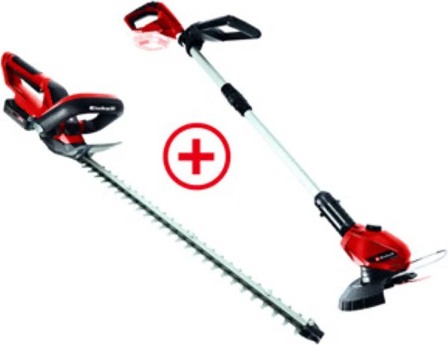 Einhell Accu Heggenschaar & Grastrimmer Kit 18V 2 5 Ah Starterkit