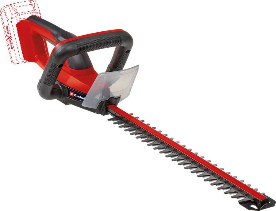 Einhell Accu Heggenschaar GC-CH 18 40 Li Solo Power X-Change 18 V Li-ion Snoeilengte: 40 cm Tandafstand: 13 mm Ergonomische handgreep Excl. accu en lader