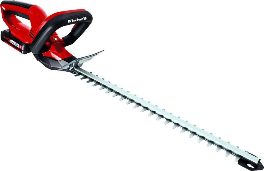 Einhell Accu Heggenschaar GC-CH 1846 Li Kit Power X-Change 18 V Li-ion Snoeilengte: 46 cm Tandafstand: 15 mm Ergonomische handgreep Incl. 2 0 Ah accu en lader