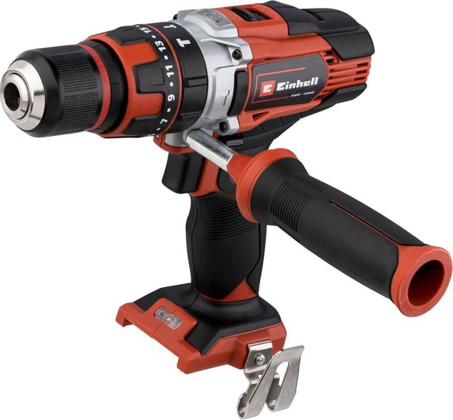 Einhell Accu Klopboor- Schroefmachine TE-CD 18 48 Li-i-Solo Power X-Change (Li-Ion 18 V met impactfunctie 23 koppelstappen 2 snelheden 48 Nm LED licht zonder accu en lader)