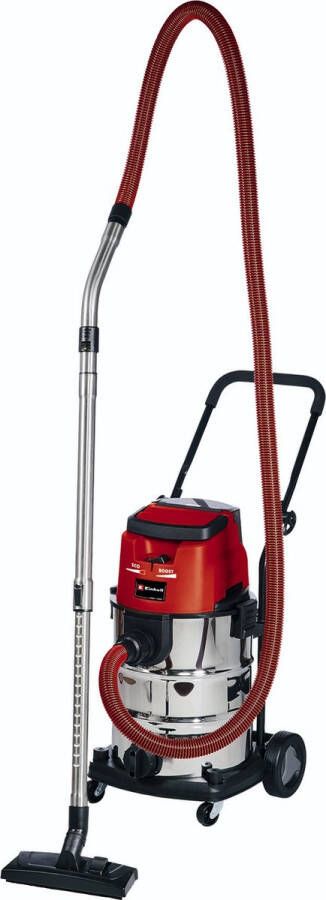 Einhell Accu Nat- Droogzuiger TE-VC 36 30 Li S Solo Power X-Change 36 V Li-Ion 30 L ECO BOOST-modus 100 150 mbar Blaasfunctie Premium zuigslang Incl. 8-delige Accessoireset Excl. accu en lader