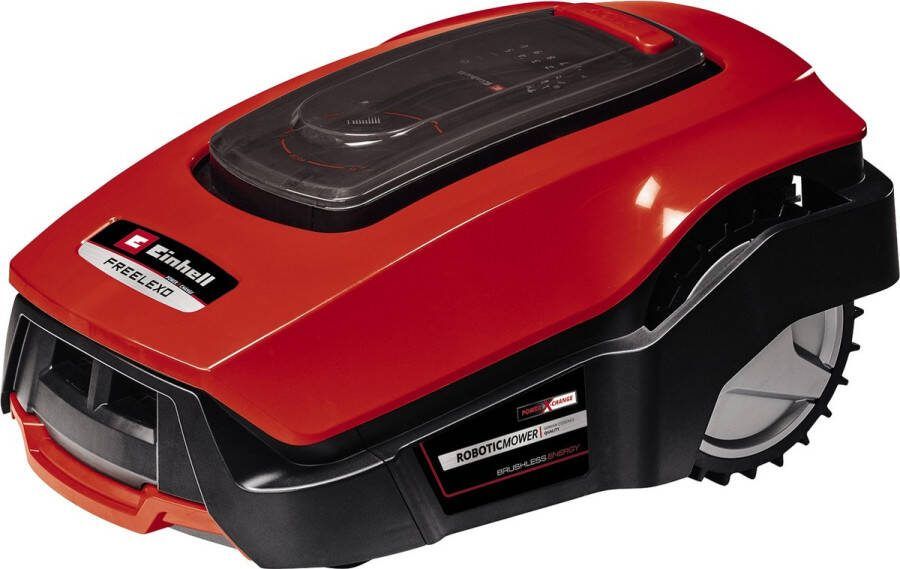 Einhell Accu Robotmaaier FREELEXO 1200 LCD BT Power X-Change 18 V Li-ion Bluetooth APP-bediening Maaibreedte: 18 cm Aanbevolen gazonoppervlakte: tot 1200 m² Incl. installatieset