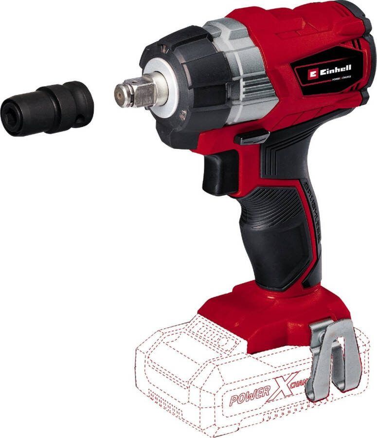 Einhell Accu Slagschroefmachine TE-CW 18 Li Brushless-Solo Power X-Change (Li-Ion 18 V 215 Nm LED-licht bitadapter voor schroeven zonder accu en lader)