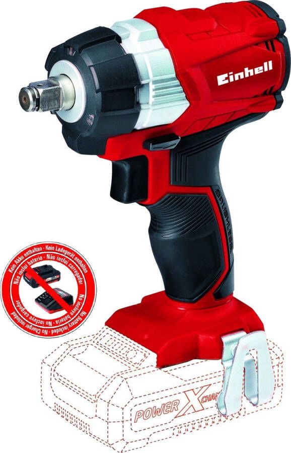 Einhell Accu Slagschroefmachine TE-CW 18 Li Brushless-Solo Power X-Change (Li-Ion 18 V 215 Nm LED-licht bitadapter voor schroeven zonder accu en lader)