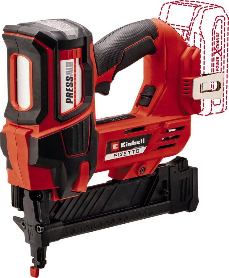 Einhell Accu Tacker FIXETTO 18 38 S Li Solo Power X-Change 18V Li-ion Max. 60 schoten per minuut Incl. 500 nieten Excl. Accu en lader