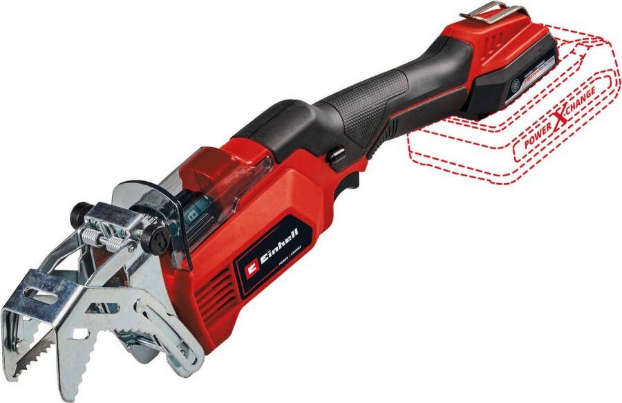 Einhell Accu takkenzaag GE-GS 18 150 Li Solo Power X-Change (18 V max. zaagdikte: 100 mm 20 mm slaghoogte afneembare takkenbeugel incl. 2x kwb-zaagbladen zonder accu en lader)