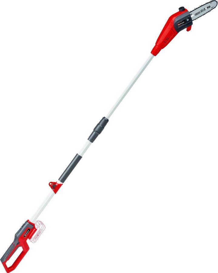 Einhell Accu Telescopische Kettingzaag GC-LC 18 20 Li T Solo Power X-Change 18 V Li-Ion Zwaardlengte: 25 cm Max. Snoeilengte: 20 cm Zaagsnelheid: 5 m sec Inhoud olietank: 70 ml