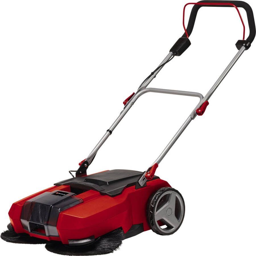 Einhell Accu Veegmachine TE-SW 18 610 Li Solo Power X-Change (18 V li-ion vuilcontainer van 20 L 61 cm werkbreedte parkeerpositie verstelbare duwboom afneembare lip aan uit-schakelaar)