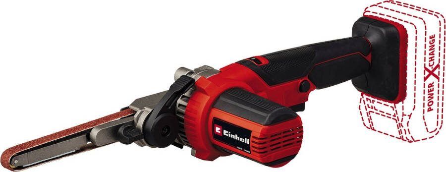 Einhell Accu Vijl- Bandschuurmachine TE-BF 18 Li Solo Power X-Change 18 V Li-ion Bandsnelheid: 250-1700 m min Incl. 12 schuurbanden Incl. opbergtas Excl. Accu en lader