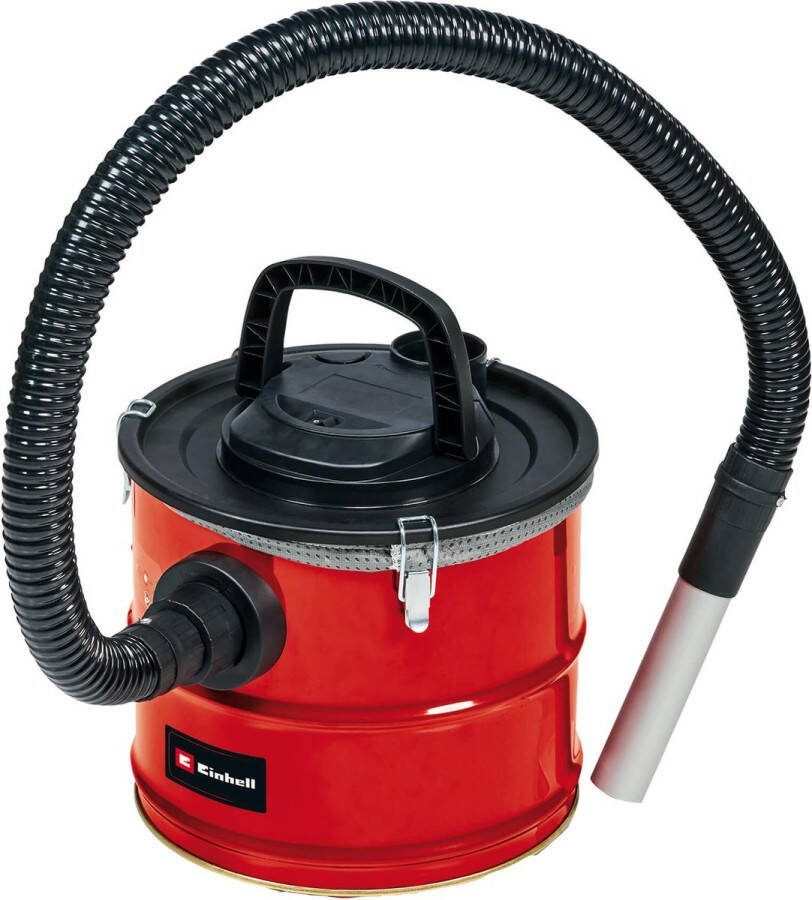 Einhell Aszuiger TC-AV 1718 D (1200 watt zuigvermogen 170 mbar 18 L grote stalen reservoir met snelsluitingen fijnstofvoorfilter plooifilter)