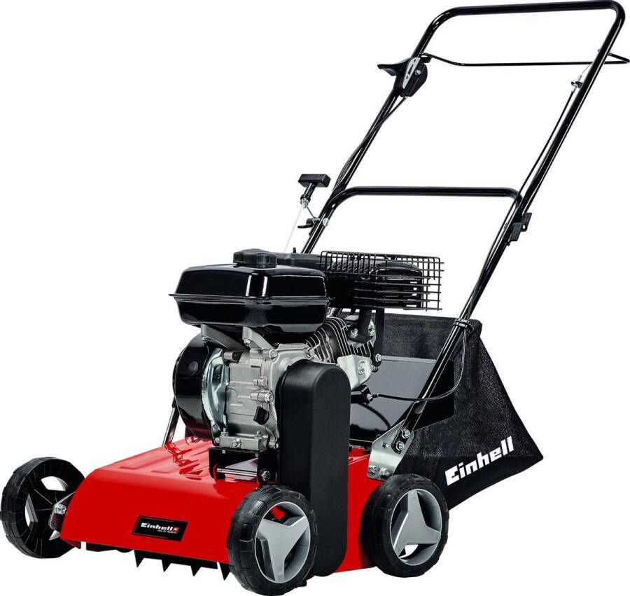Einhell Benzine Verticuteermachine GC-SC 4240 P 212 cm³ 4 2 kW 4-takt Voor gazons tot 1200 m² Tot 20 mm werkdiepte 18 messen 485 L opvangbak