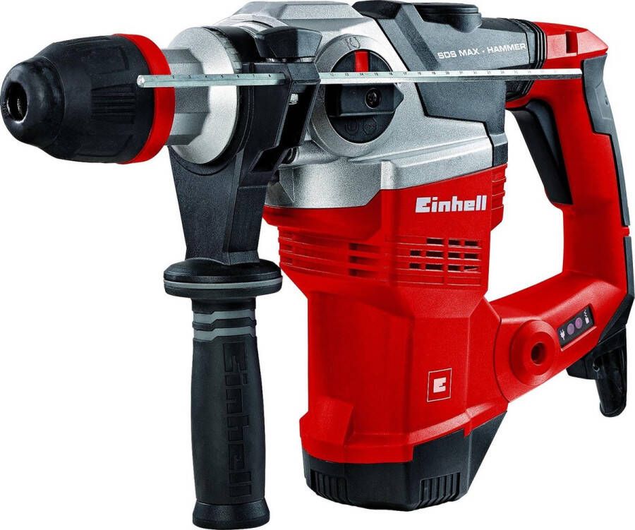 Einhell Boorhamer TE-RH 38 E (1050 W 9 J boorcapaciteit Ã˜ 38 mm SDS-Max-houder metalen diepteaanslag trillingsdemping met drukindicator koffer)