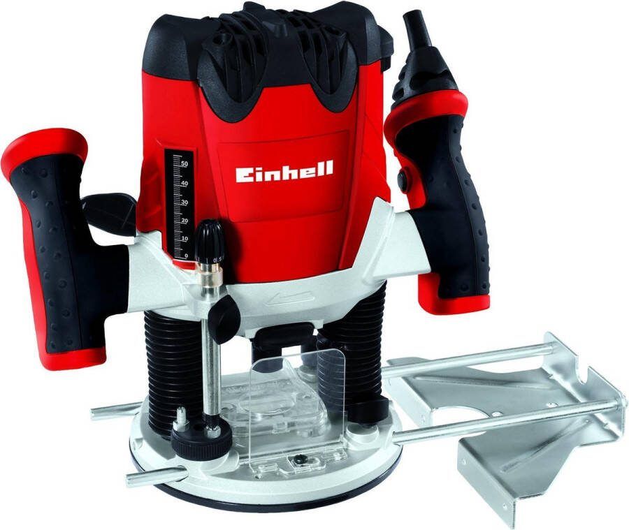 Einhell Bovenfrees TE-RO 1255 E (1200 W spantang ø 6 en 8 mm slaglengte 55 mm elektronische snelheidsregeling spilvergrendeling eenvoudige gereedschapswissel)
