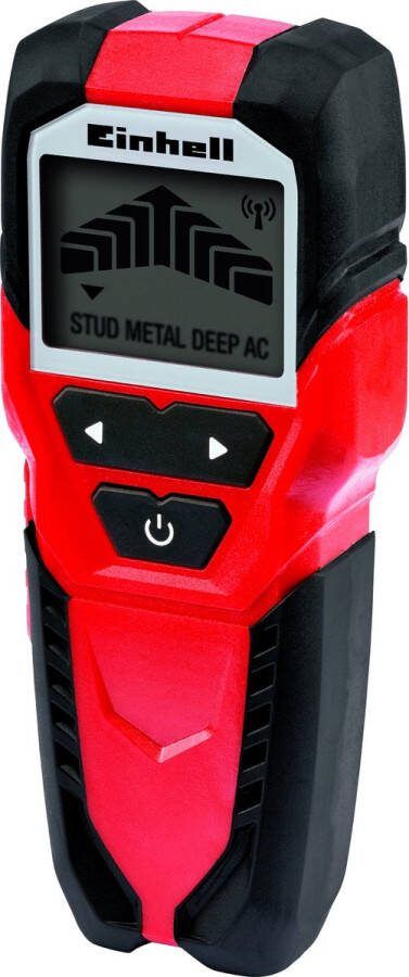 Einhell Digitale Leidingzoeker TC-MD 50 Detectiediepte hout: 19 mm metaal: 19 mm ijzer: 50 mm koper: 38 mm geleiders: 50 mm